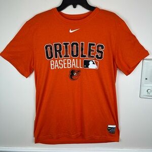Nike Baltimore Orioles Men’s Orange Baseball T Shirt MLB Short Sleeve, Size  M